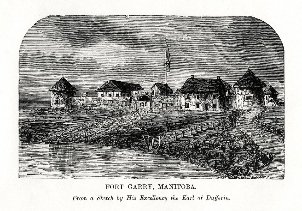 Fort Garry, Manitoba, Kanada, späte 19. Jahrhundert von Unbekannt