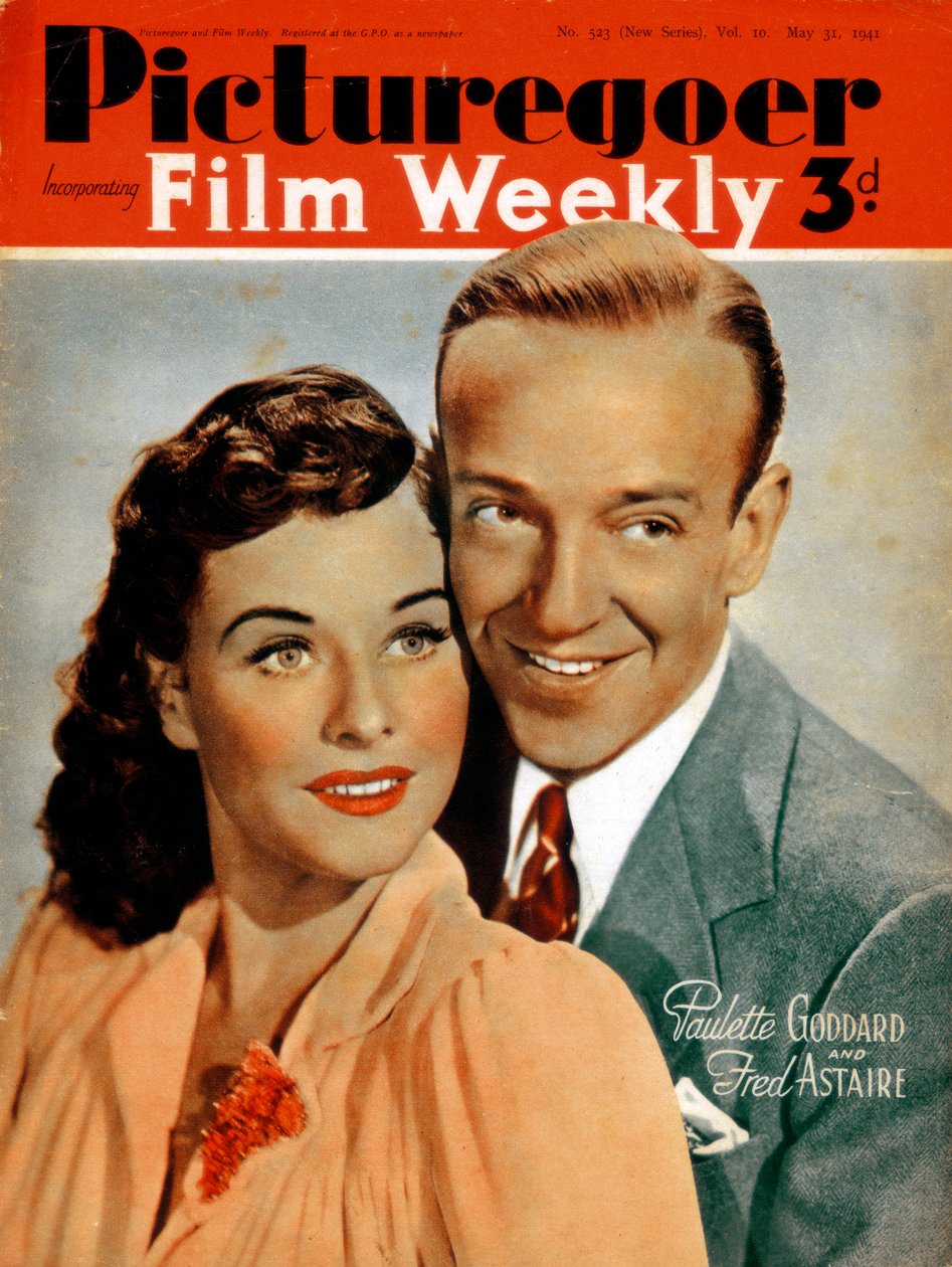 Fred Astaire 1899-1987 und Paulette Goddard 1910-1990, Schauspieler, 1941 von Unbekannt