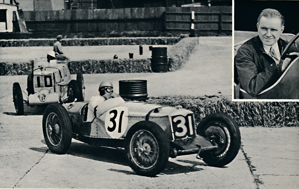 Freddie Dixon Riley in Brooklands, 1937 von Unbekannt