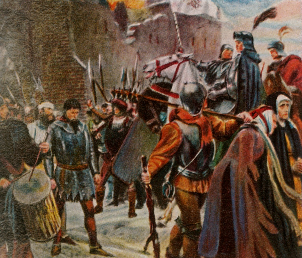 Friedrich I., Markgraf von Brandenburg, bringt die Quitzows zu Fall, 1414 von Unbekannt
