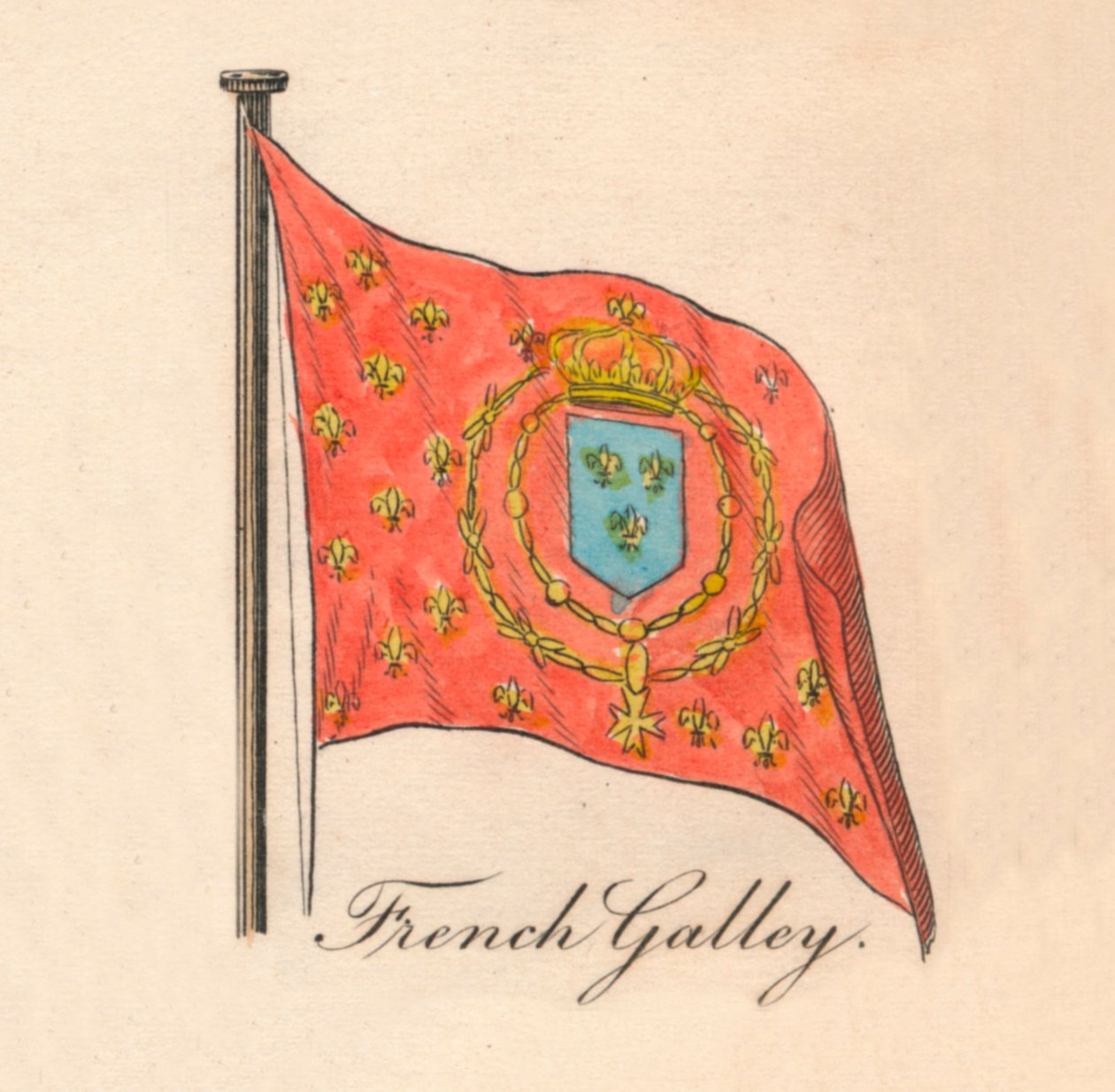 Französische Galeere von Unbekannt