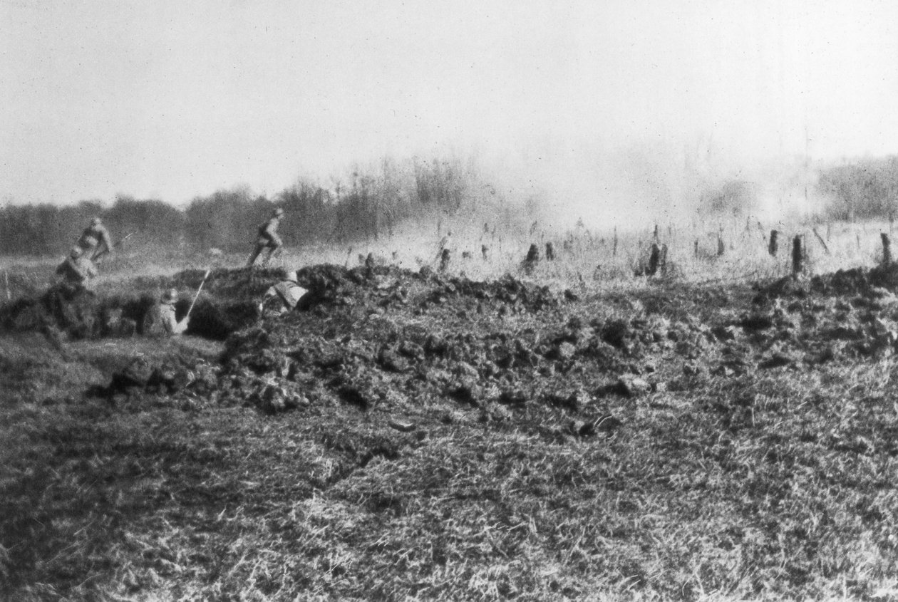 Französischer Gegenangriff zwischen der Somme und dem Fluss Oise, Picardie, Frankreich, 1918 von Unbekannt