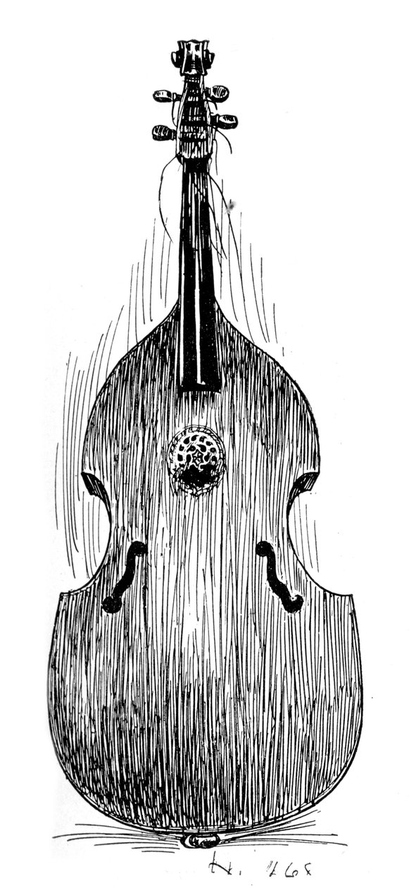 Französische Viola da Gamba, um 1600 von Unbekannt