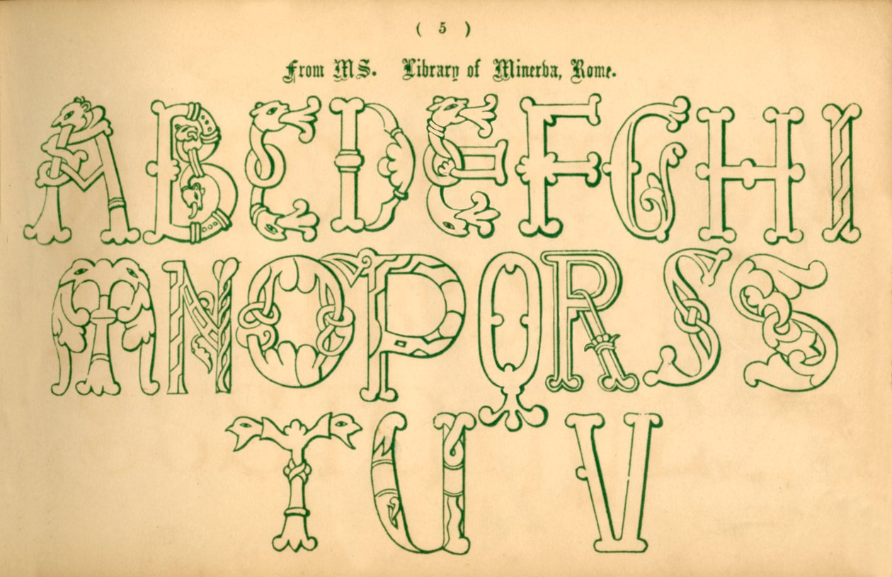 Aus der Bibliothek der Minerva, Rom, 1862 von Unbekannt