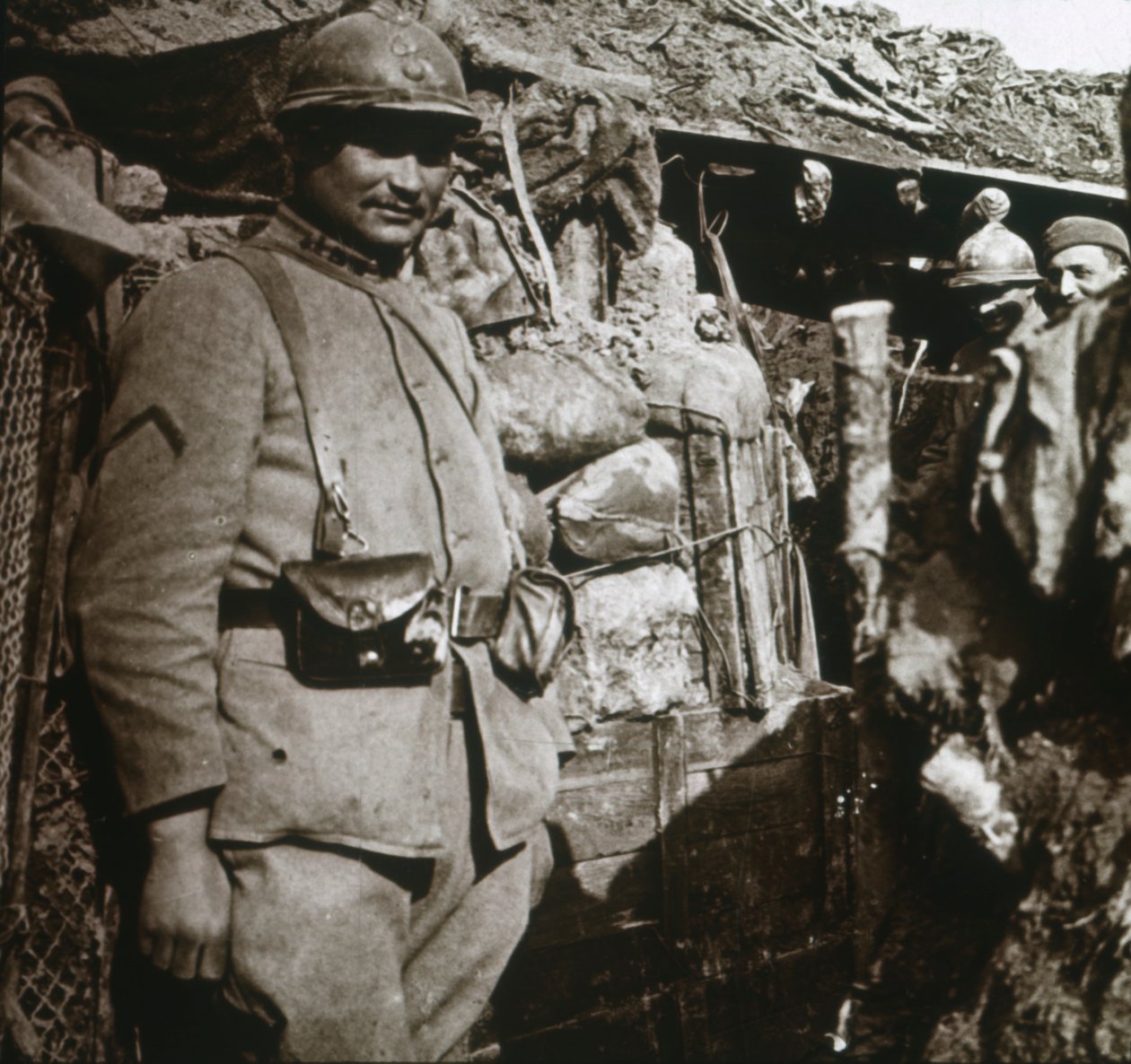 Frontlinie bei Berry-au-Bac, Nordfrankreich, ca. 1914-1918 von Unbekannt