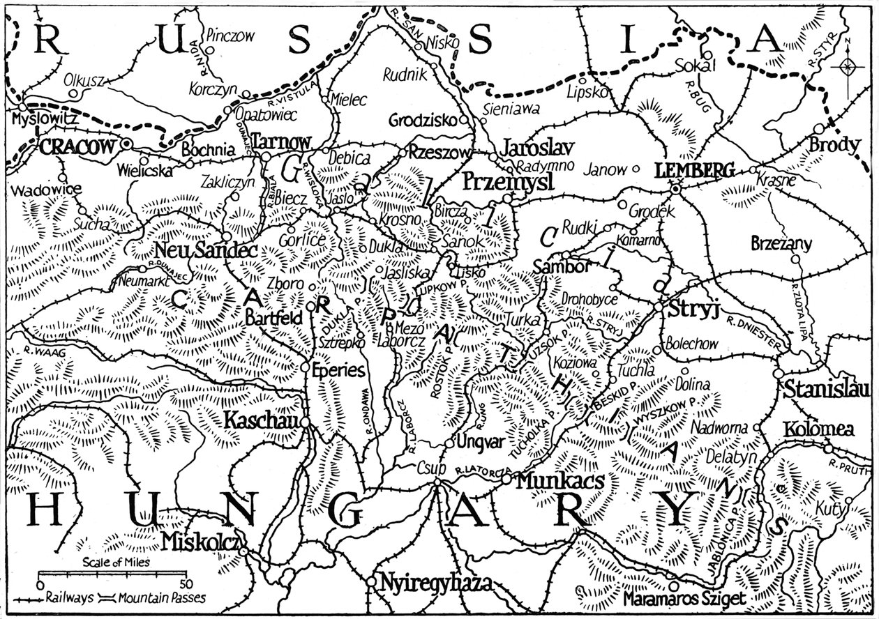 Galizien und die Karpatenpässe, 1915 von Unbekannt