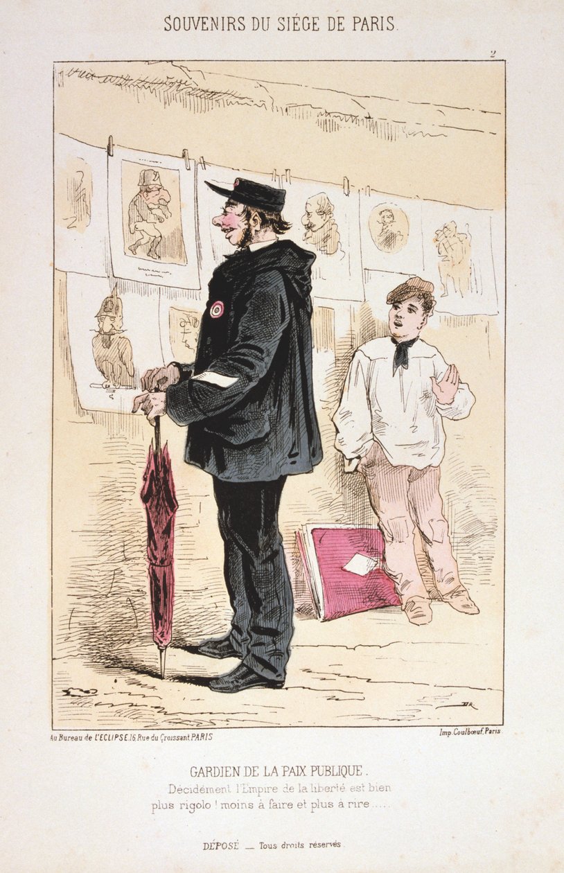 Gardien de la Paix Publique, Belagerung von Paris, 1870-1871 von Unbekannt