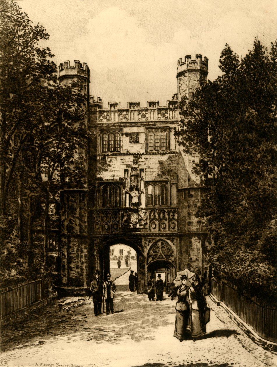 Tor des Trinity College, Cambridge, 1898 von Unbekannt