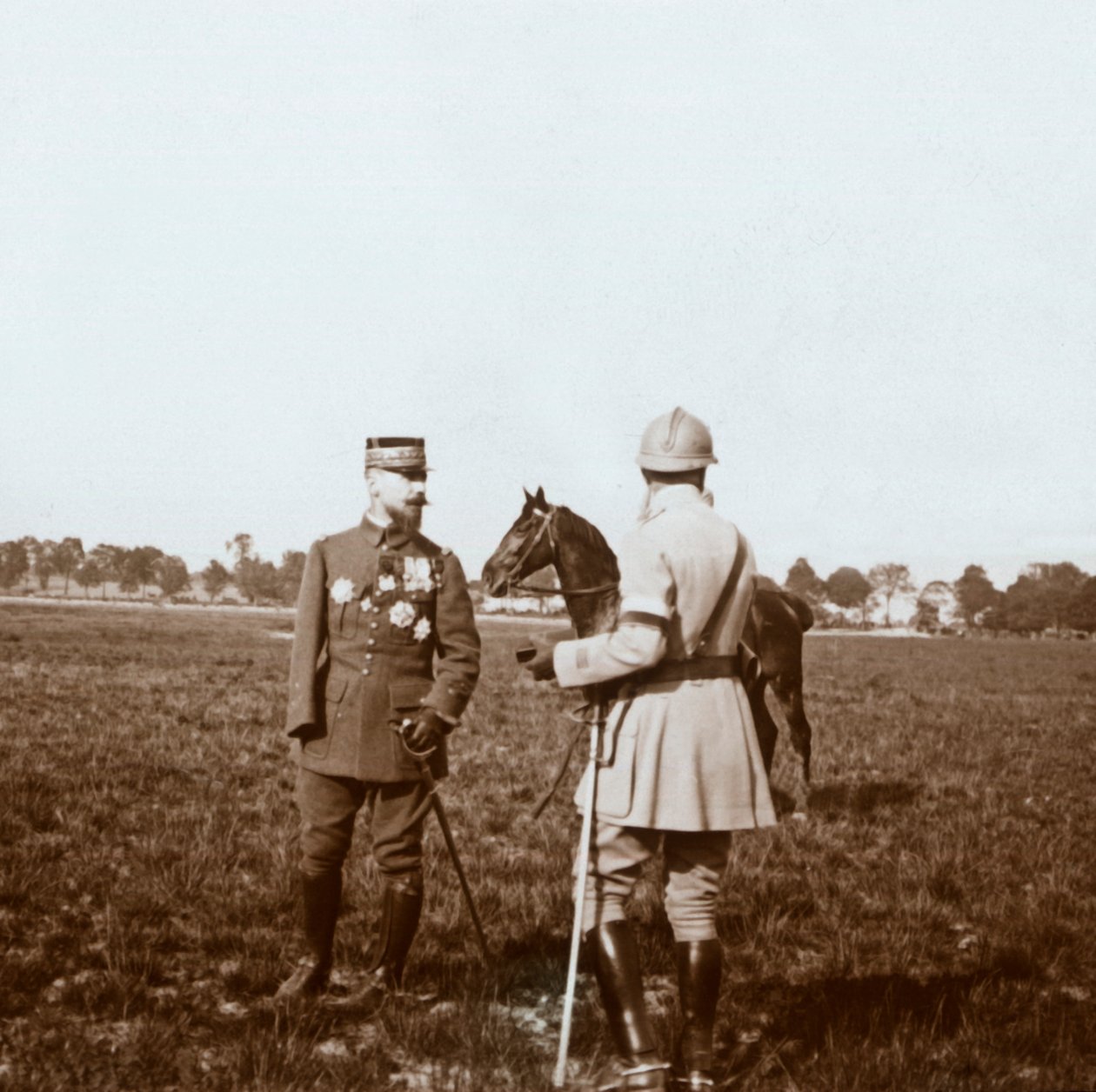 General Henri Gouraud, Chalons, Marne, Nordfrankreich, um 1914-1918 von Unbekannt