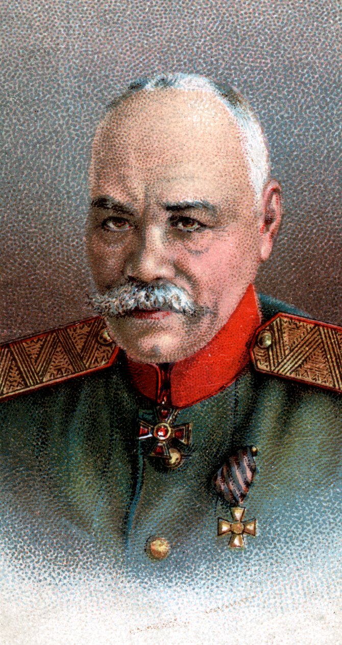 General Mikhail Vasilevich Alexeiev, russischer Soldat, 1917 von Unbekannt