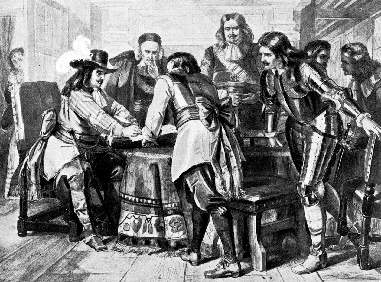 General Monck erklärt ein freies Parlament, 1660 um 1905 von Unbekannt