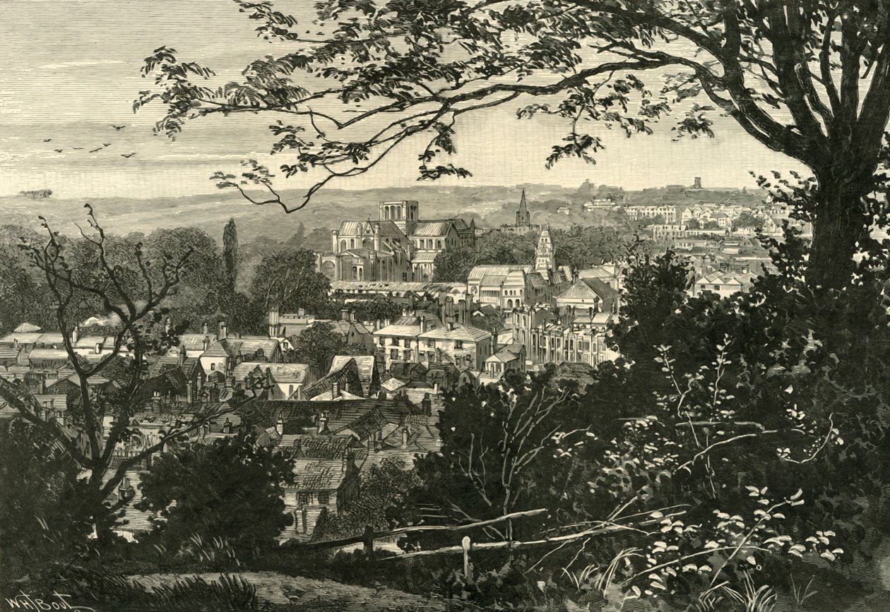 Gesamtansicht von Winchester, 1898 von Unbekannt