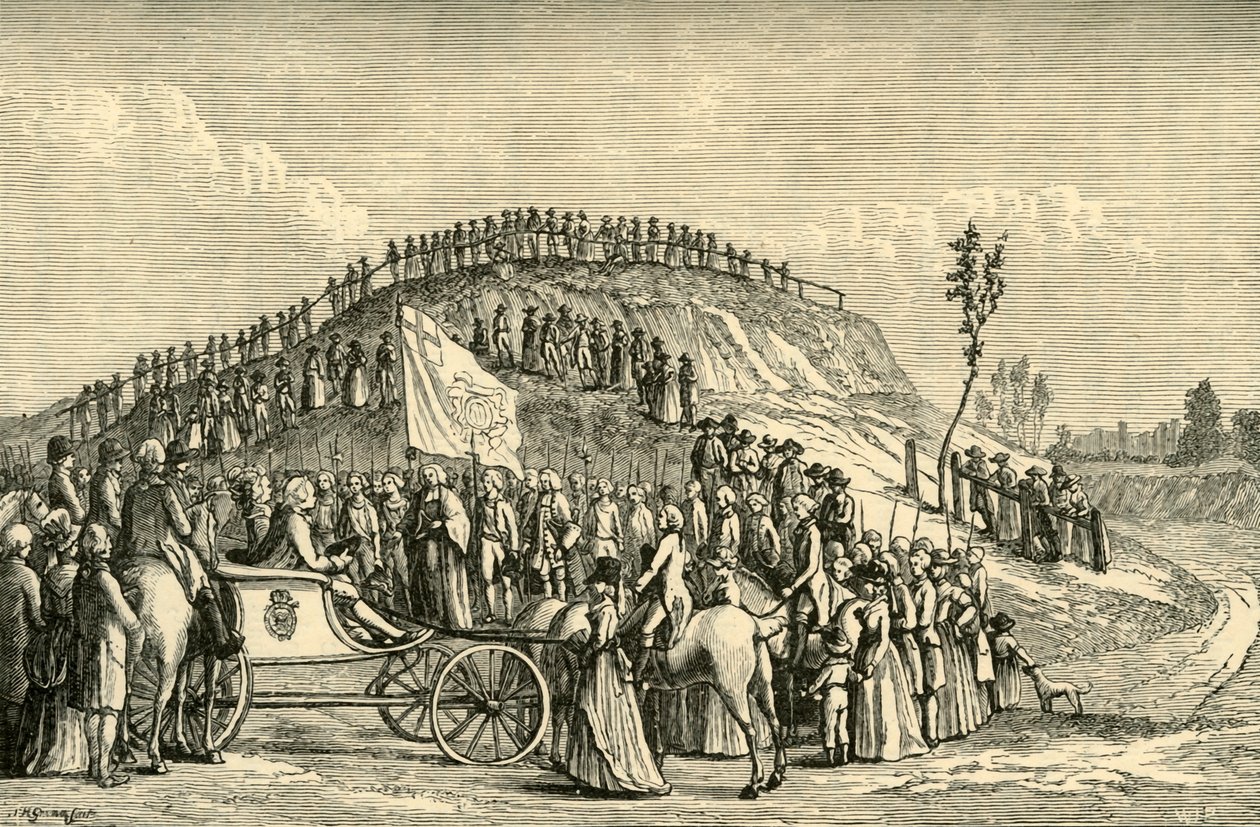 George III. und Königin Charlotte bei Eton Montem, 1778, 1911 von Unbekannt