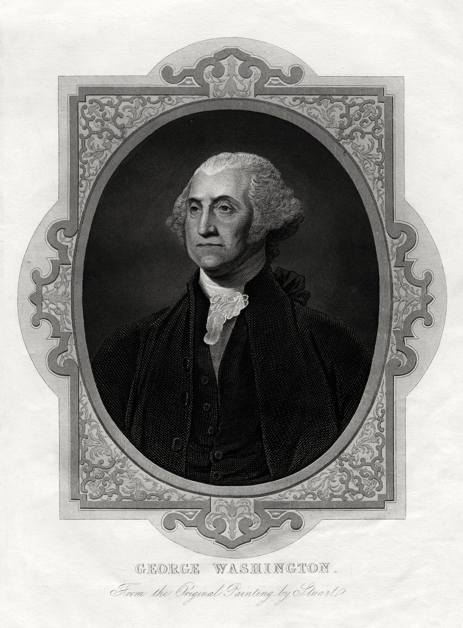 George Washington, erster Präsident der Vereinigten Staaten, 1877 von Unbekannt