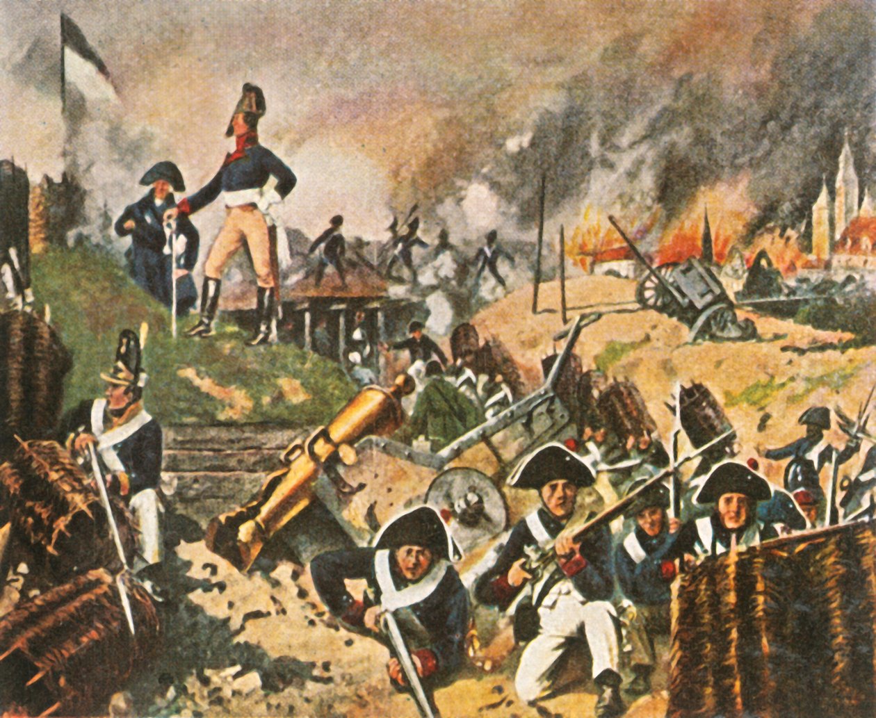 Gneisenau und Nettelbeck auf den Wällen von Kolberg, 1807, 1936 von Unbekannt