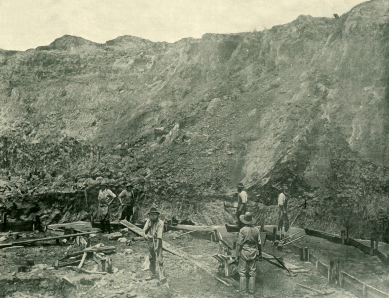 Goldgräber in der Nähe von Beechworth, 1901 von Unbekannt