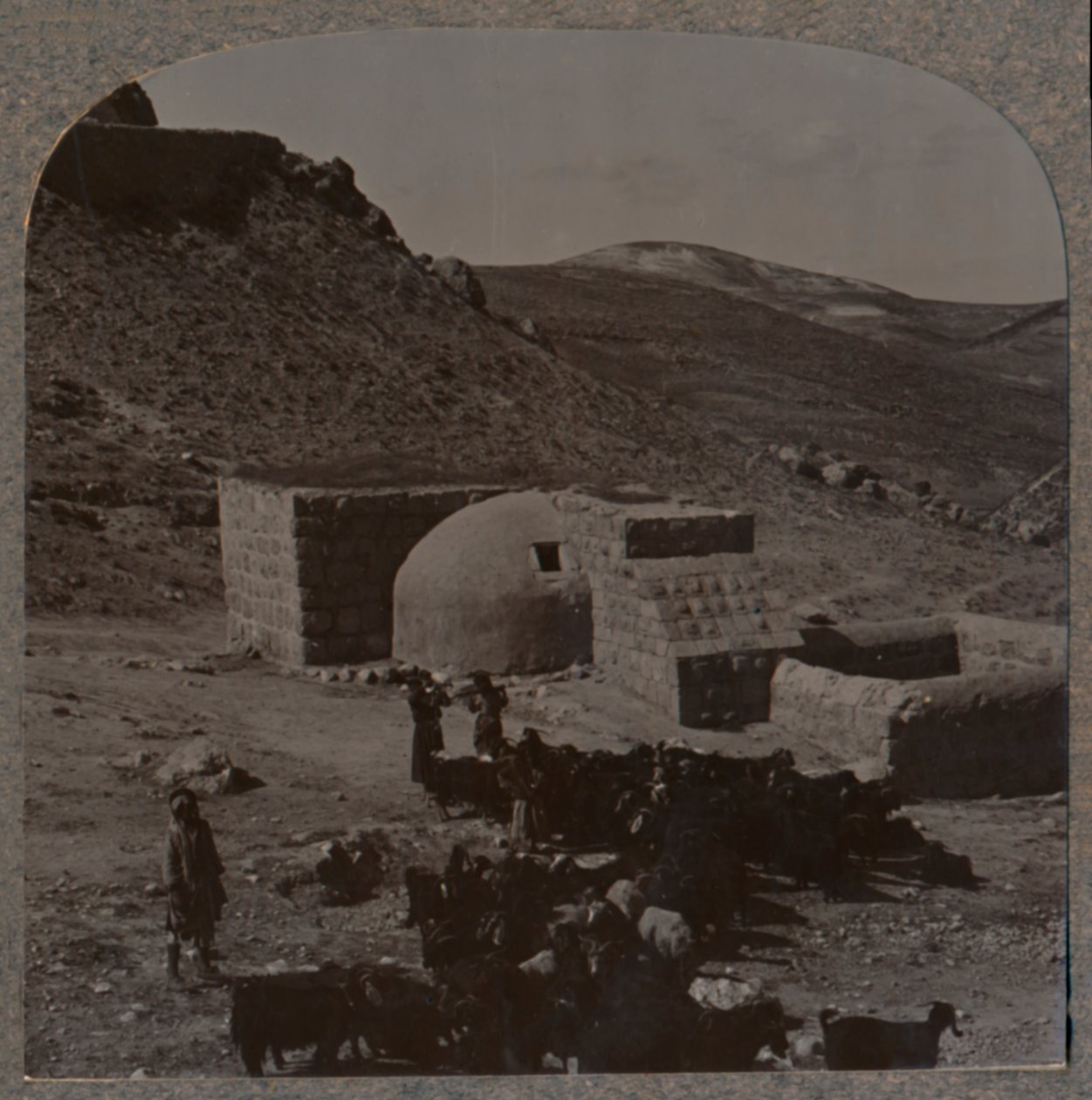 Gasthaus auf halbem Weg der Reise nach Jericho, ca. 1900 von Unbekannt