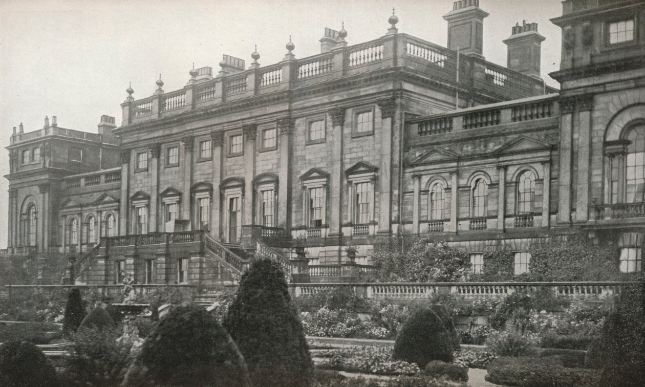 Harewood House, die Residenz des Rt. Hon. Der Earl of Harewood, ca. 1913 von Unbekannt