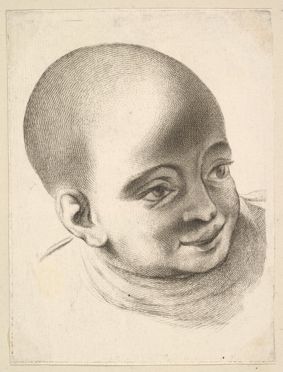 Kopf eines Kindes, aus Livre de Têtes Gravées d