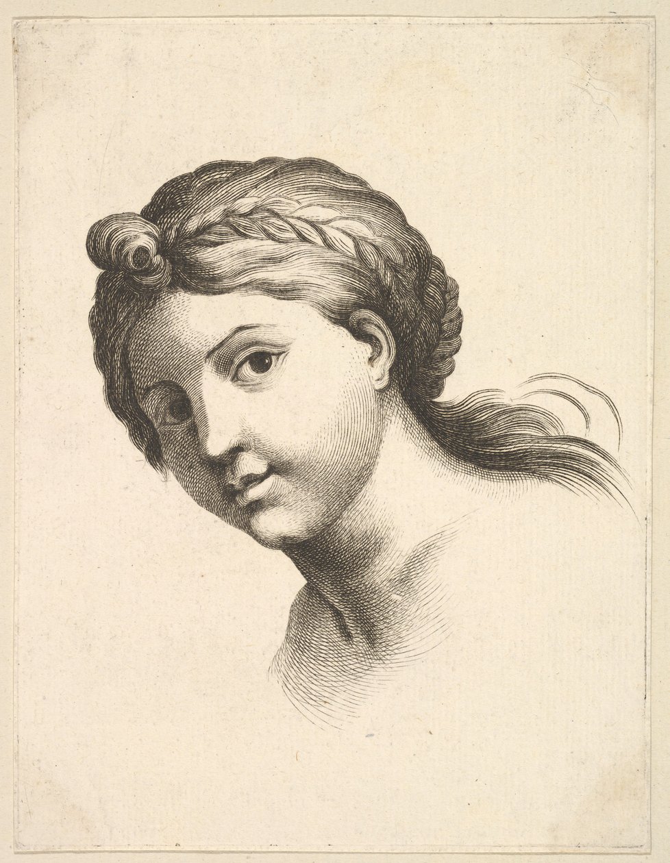 Kopf einer Frau, aus Livre de Têtes Gravées d