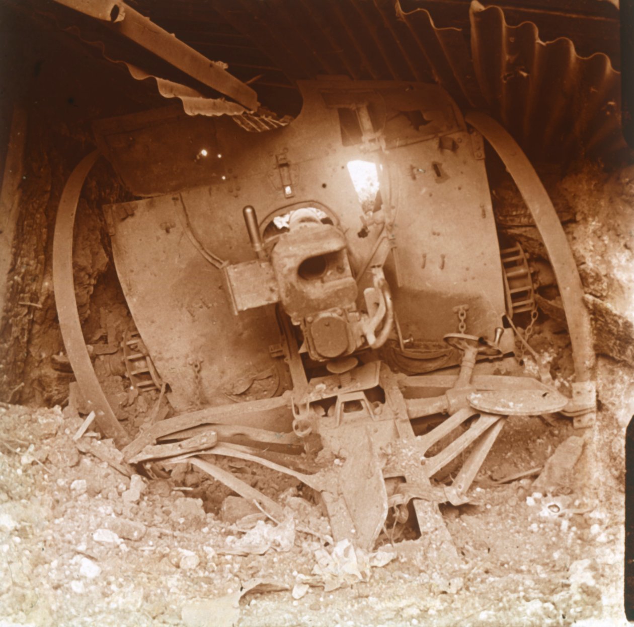 Schwere Artillerie, Somme, Nordfrankreich, 1916 von Unbekannt