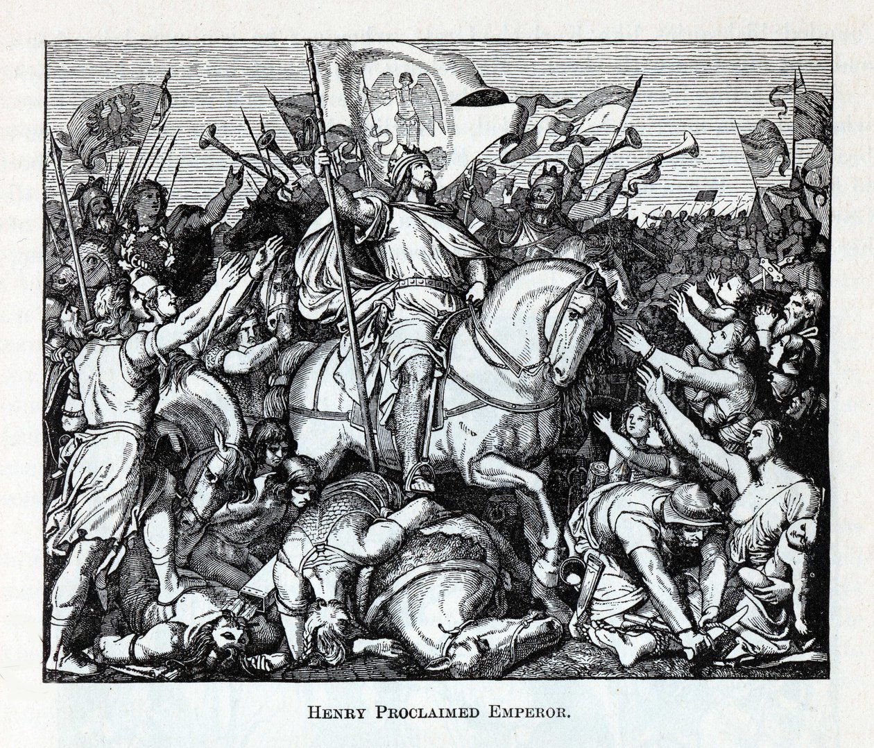 Heinrich zum Kaiser ausgerufen, 1882 von Unbekannt