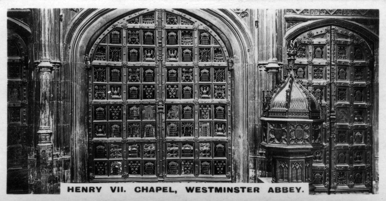 Henry VII Kapelle, Westminster Abbey, London, um 1920er Jahre von Unbekannt