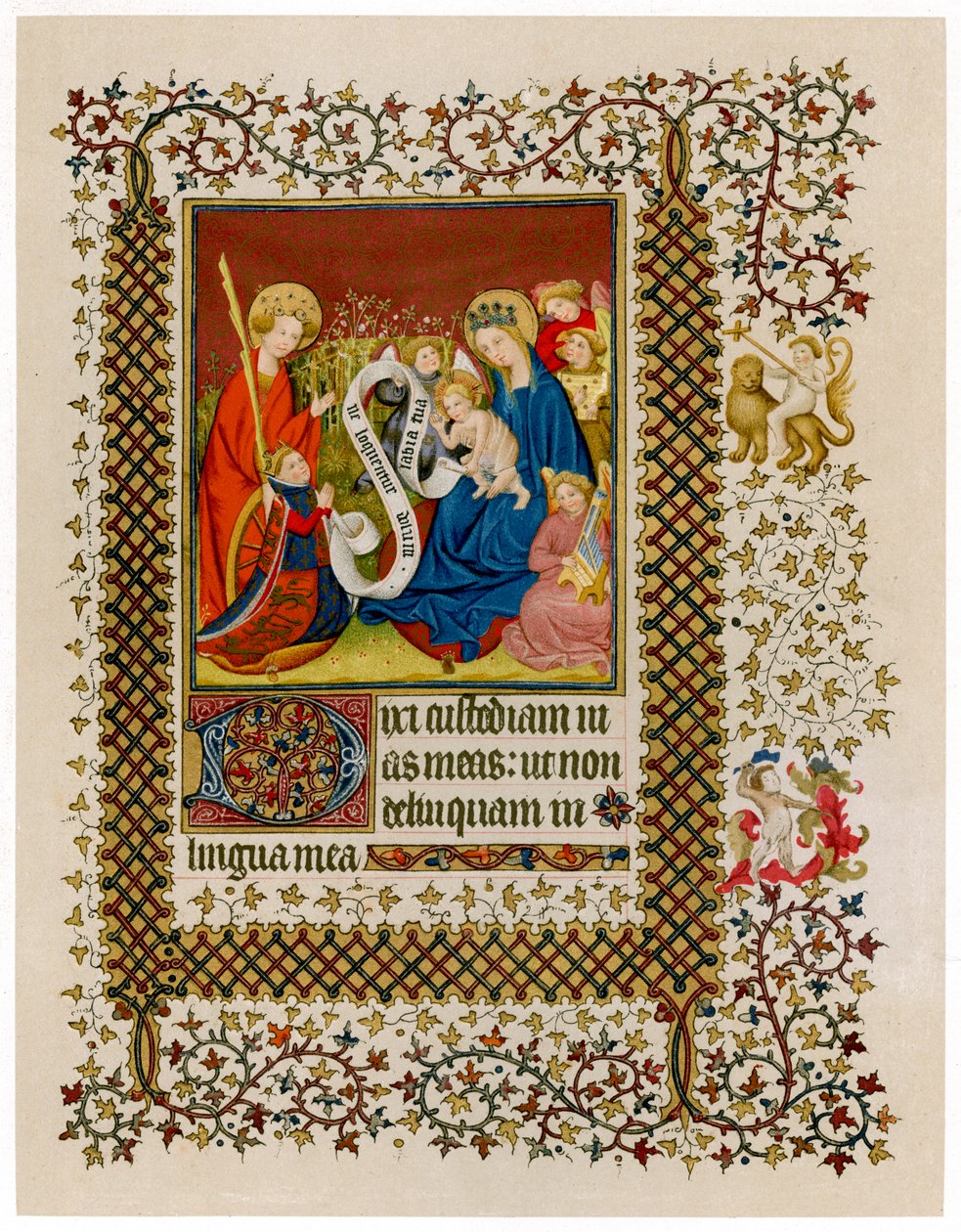 Heinrich VI. vor der Jungfrau und dem Kind, ca. 1420 von Unbekannt