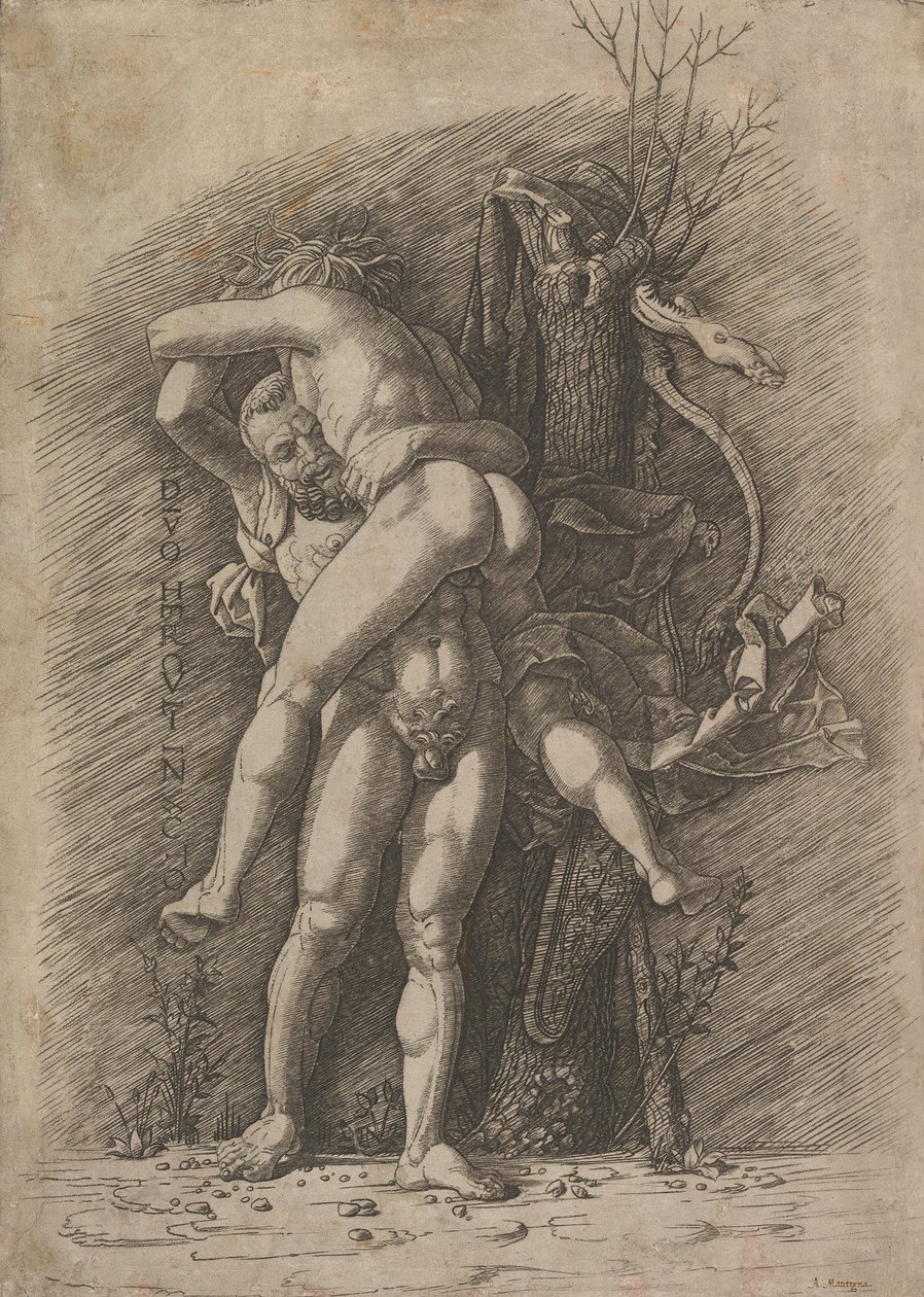 Herkules und Antäus, ca. 1497 von Unbekannt