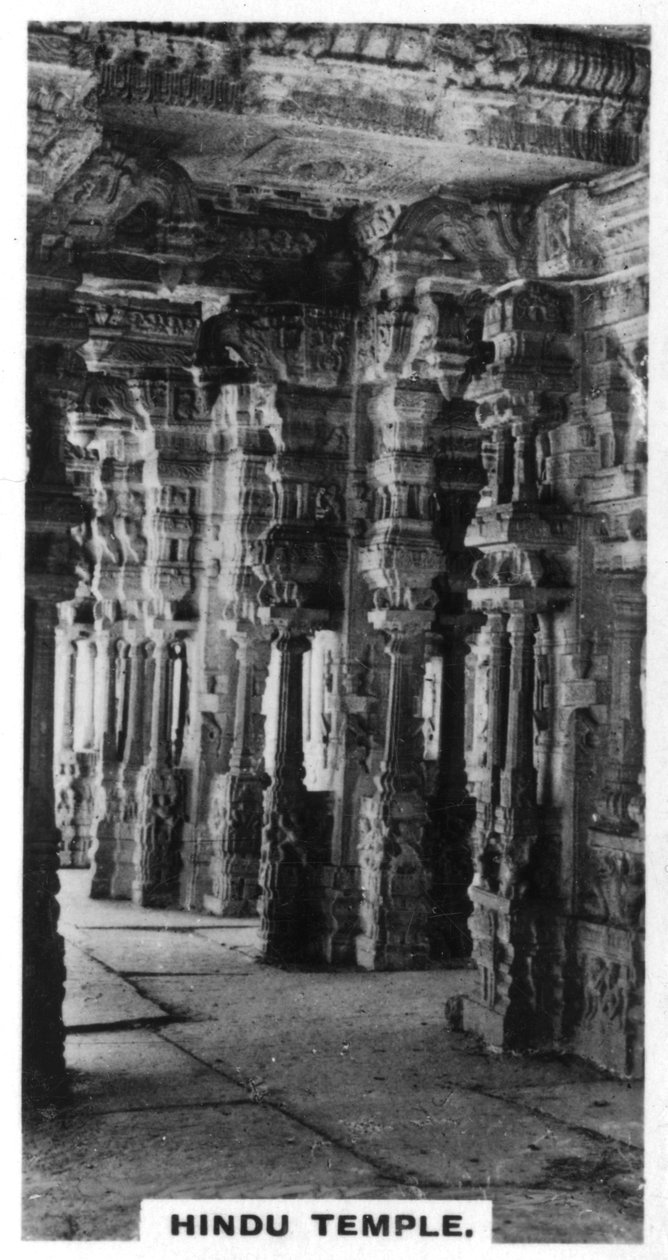 Hindu-Tempel, Vijayanagar, Indien, ca. 1925 von Unbekannt