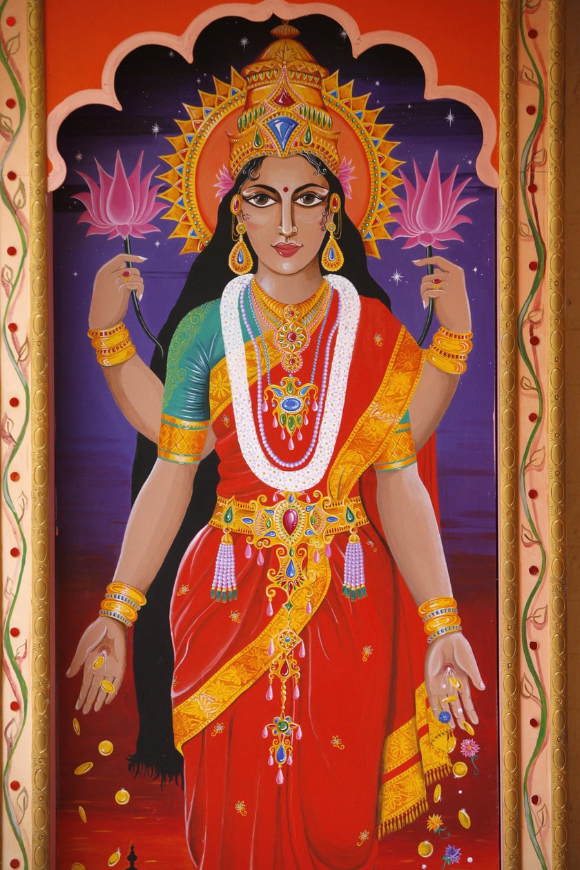Hindu-Göttin Laxmi, London, Großbritannien von Unbekannt