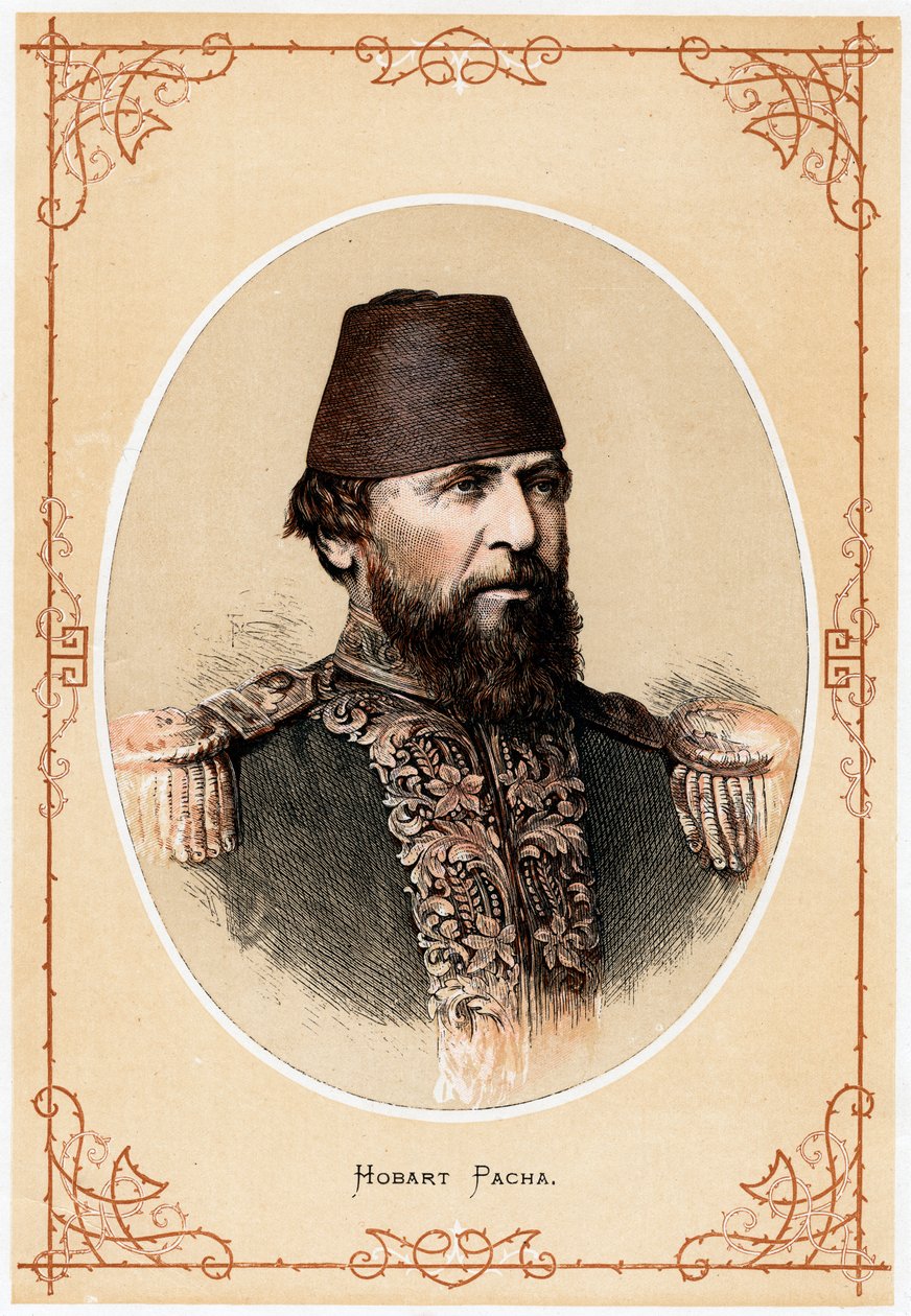 Hobart Pacha, englischer Marineoffizier und Marineberater der Türkei, um 1880 von Unbekannt