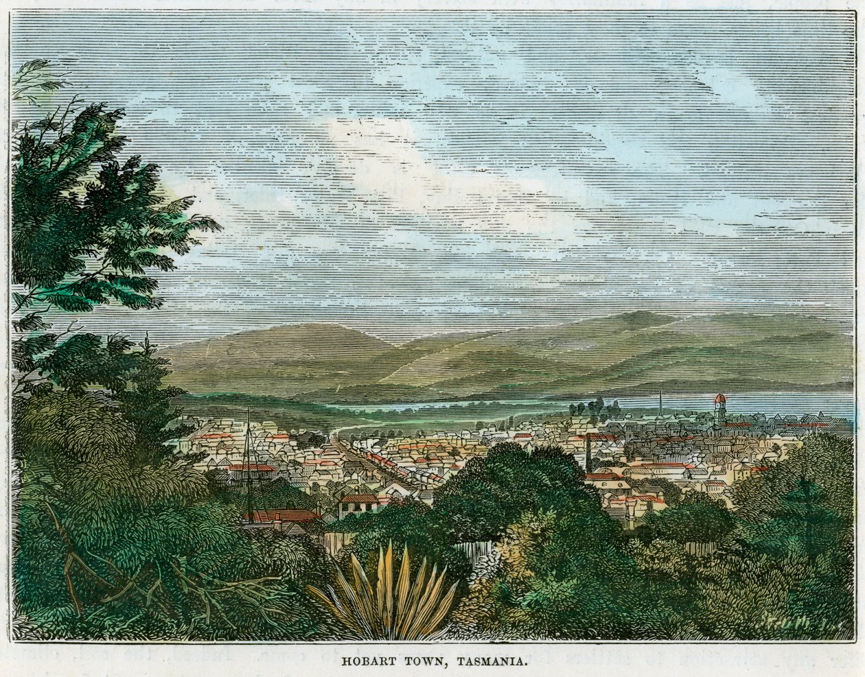 Hobart Town, Tasmanien, Australien, um 1880 von Unbekannt
