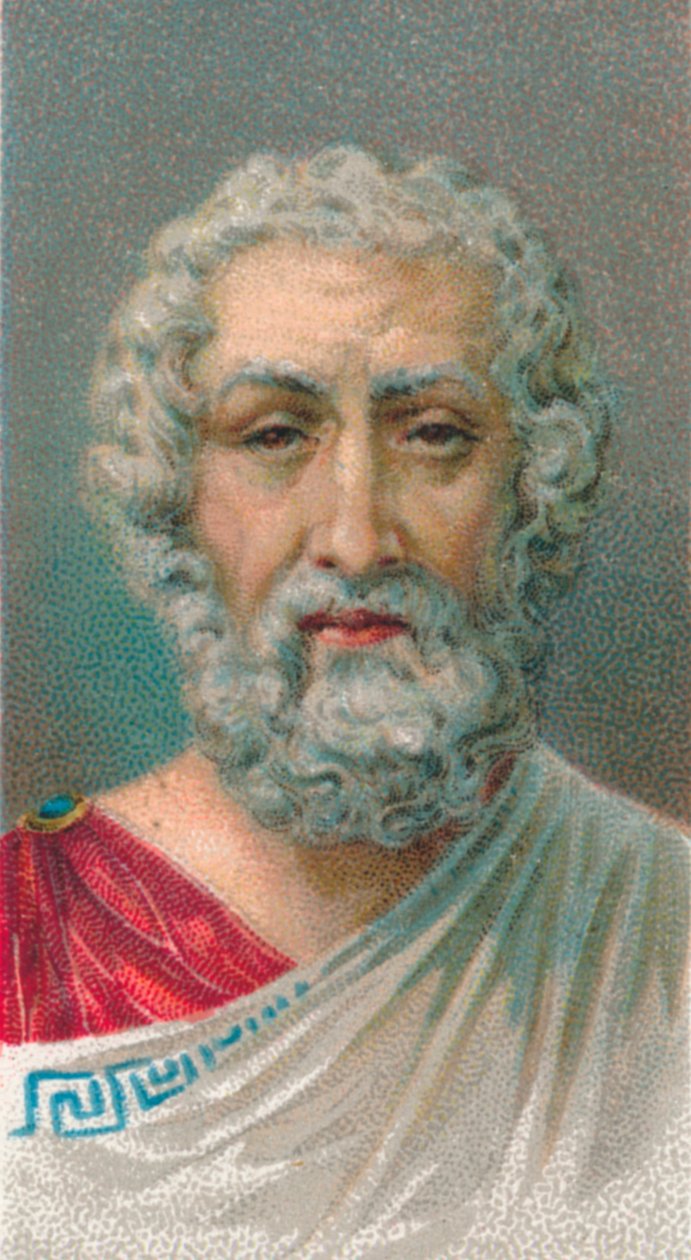 Homer, 1.-2. Jahrhundert, römischer Dichter, aus Baiae, Kampanien, Italien, 1924 von Unbekannt