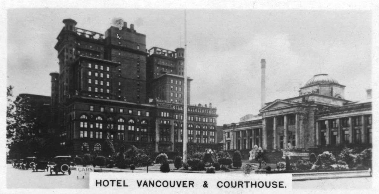 Hotel Vancouver und Gerichtsgebäude, Kanada von Unbekannt