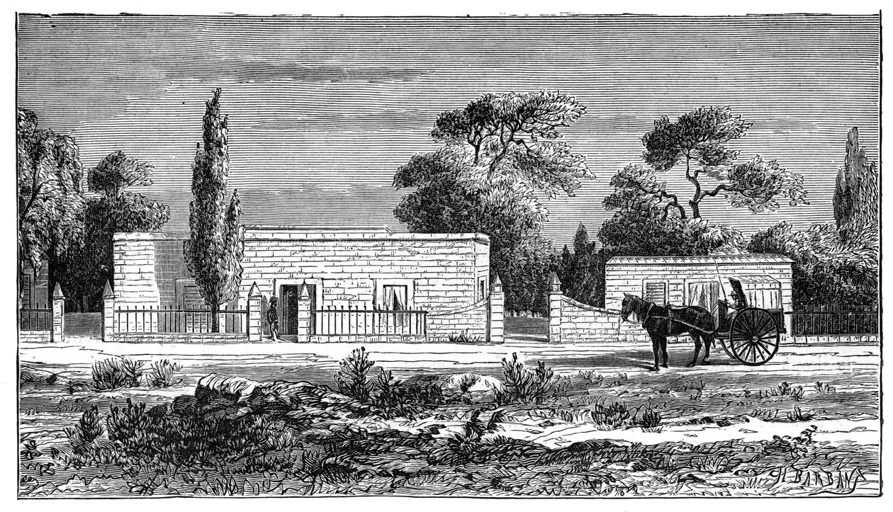 Haus eines reichen Buren, Südafrika, um 1890 von Unbekannt