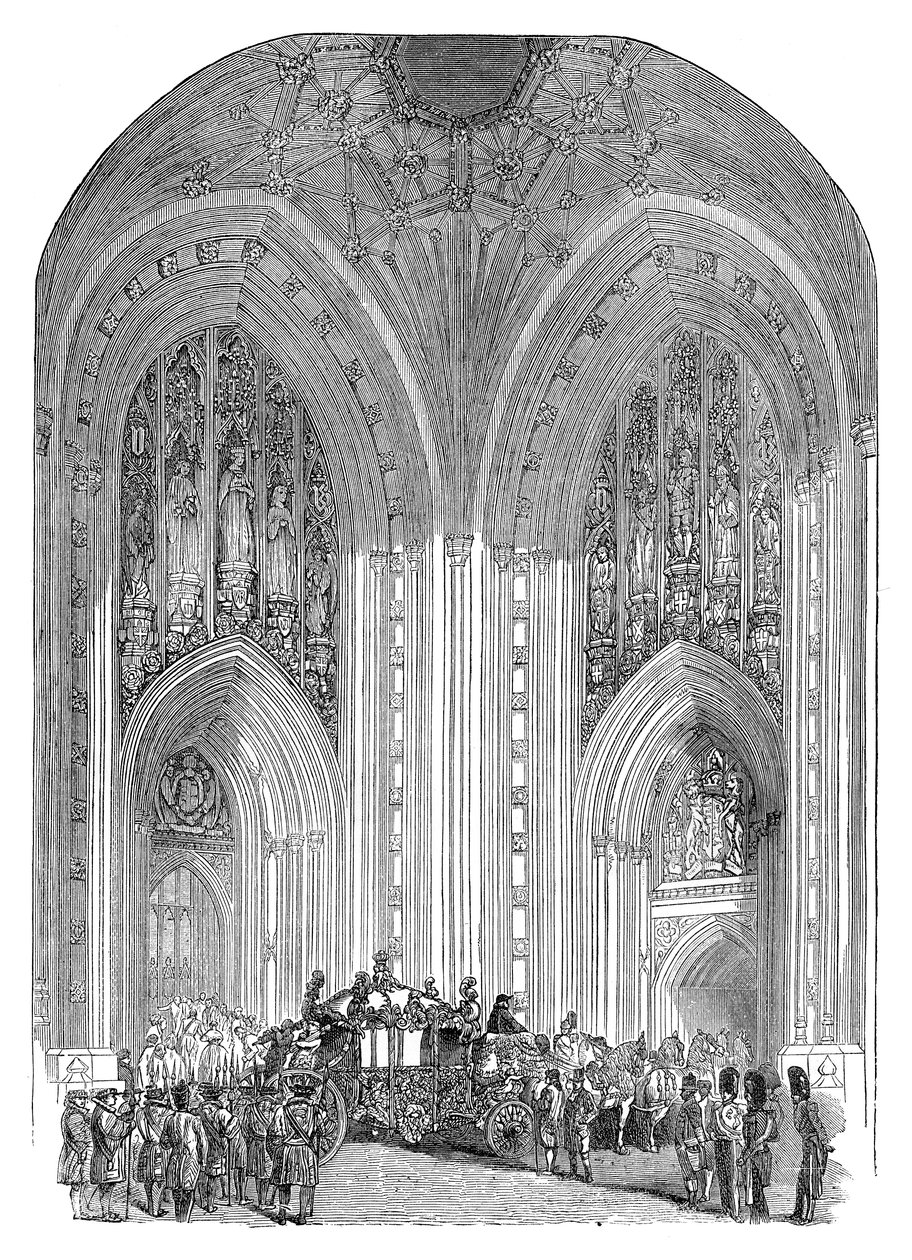 Houses of Parliament, Haupteingang, Westminster, London, spätes 19. Jahrhundert von Unbekannt