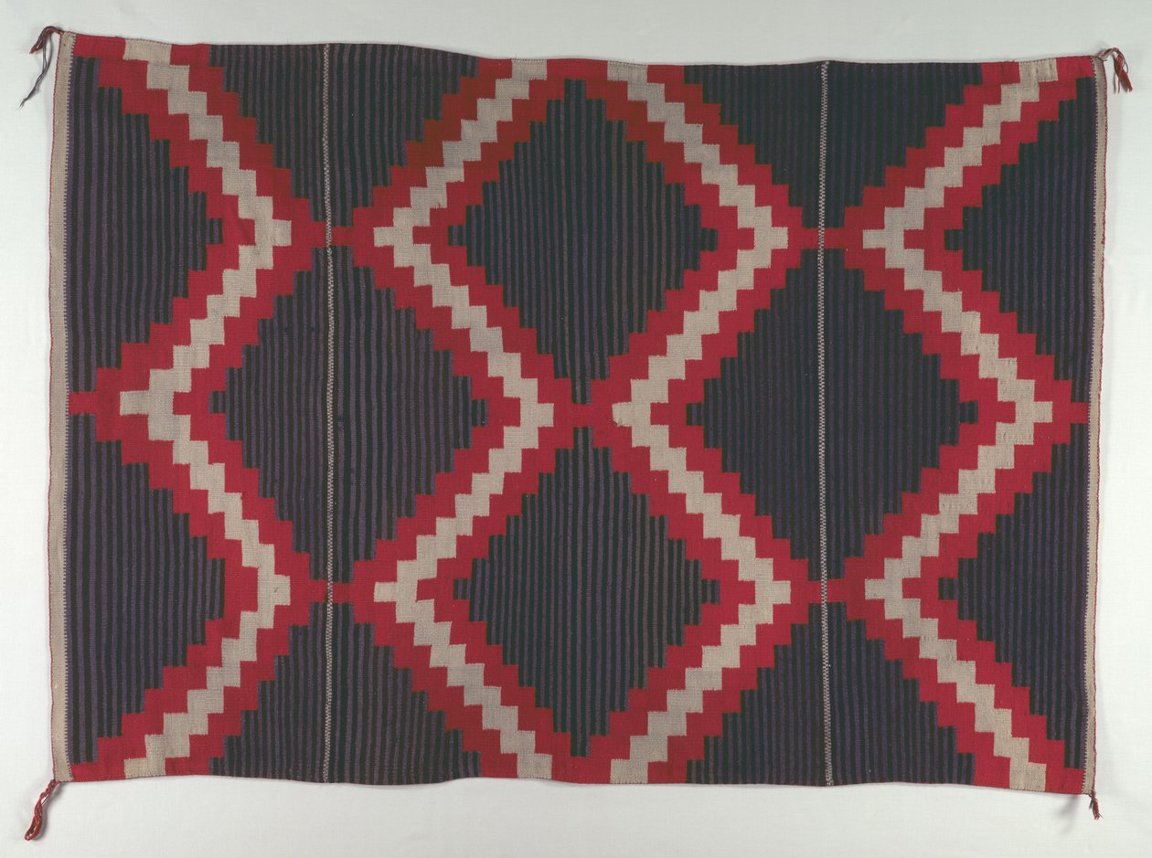 Hubbell Revival-Teppich mit Moki Moqui Streifen, um 1890-1910 von Unbekannt