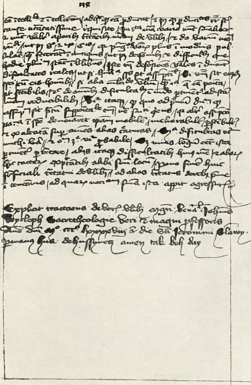 Hus-Transkript von Wycliffes Abhandlung, frühes 15. Jahrhundert, 1947 von Unbekannt