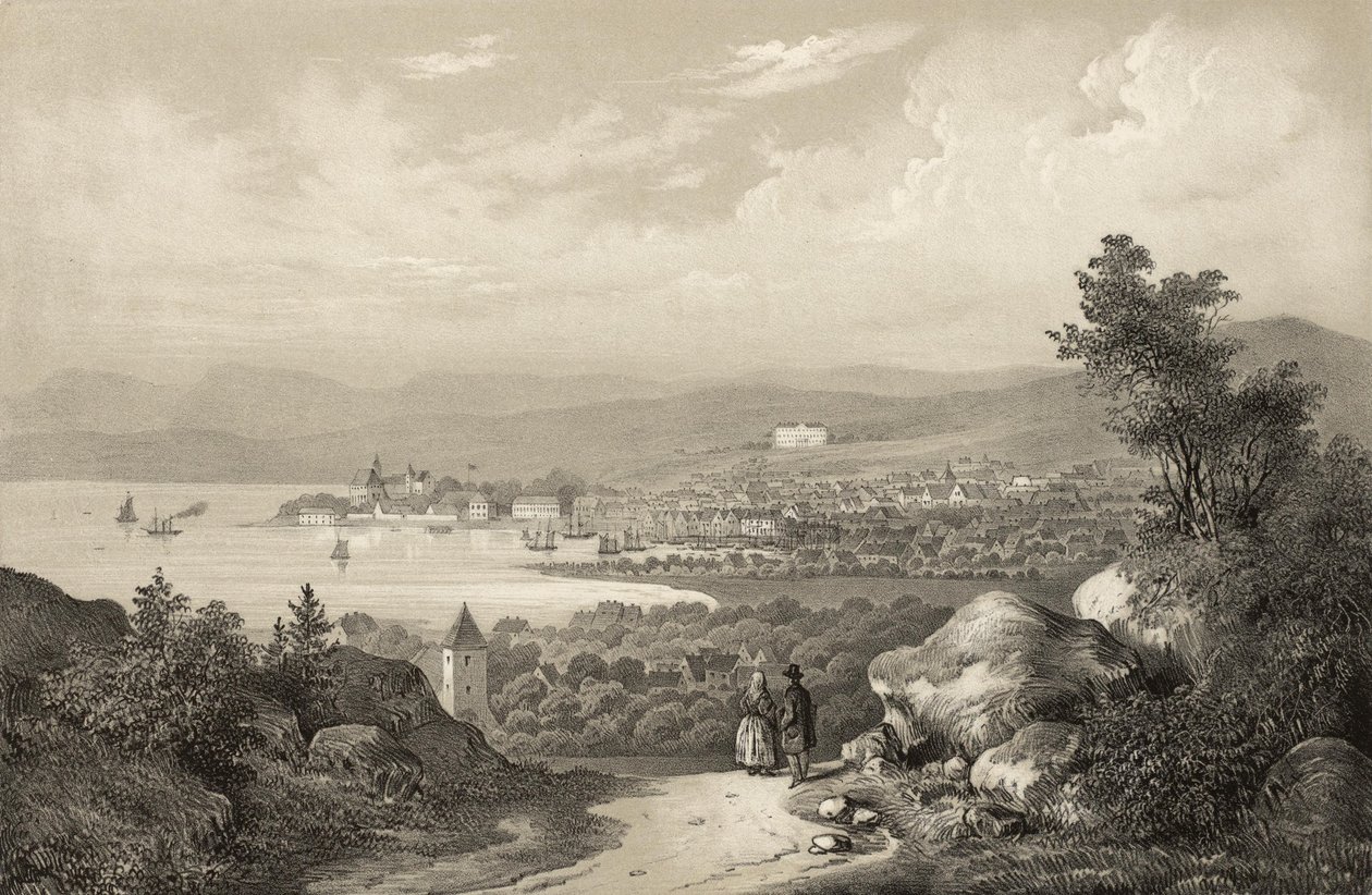 Illustration aus dem Buch Norwegen dargestellt in Zeichnungen von Asbjørnsen, P.Chr. und herausgegeben von Chr. Tønsberg (no, 1848) von Unbekannt