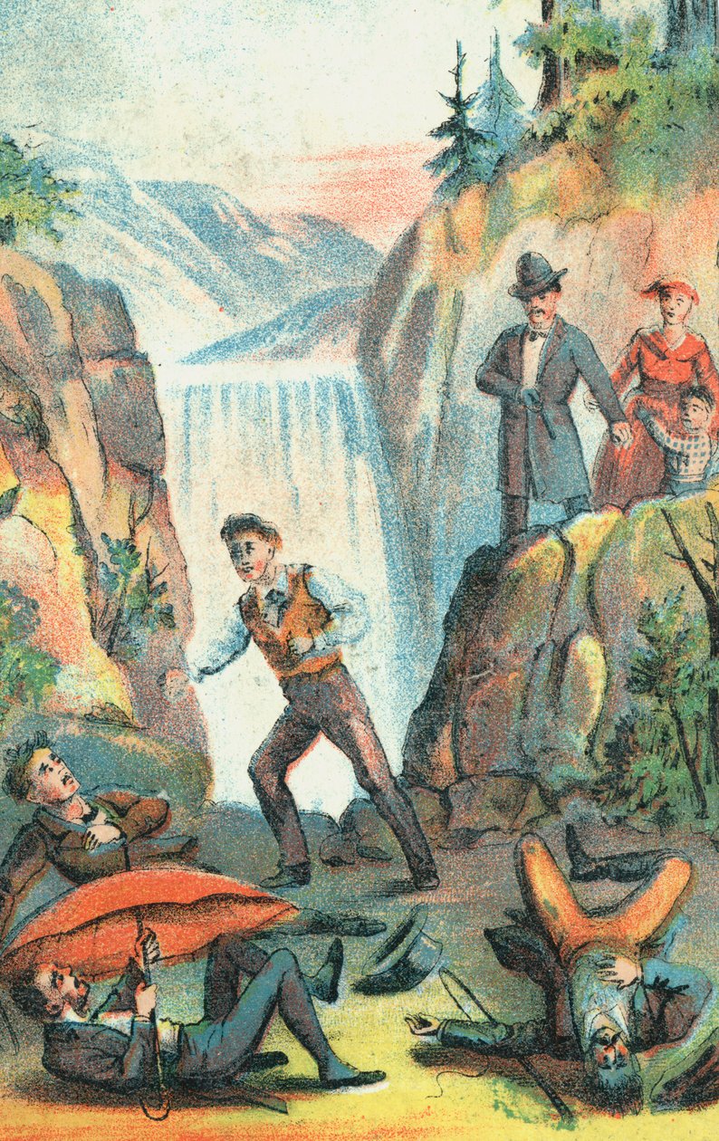 Illustration aus einem Plakat, das eine Theaterproduktion von Onkel Toms Hütte bewirbt, 1870 von Unbekannt