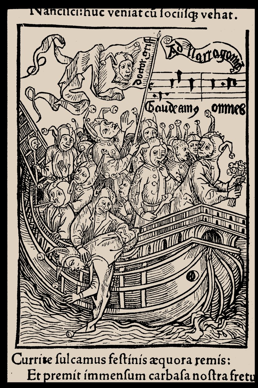 Illustration zum Buch Narrenschiff von Sebastian Brant, 1497 von Unbekannt