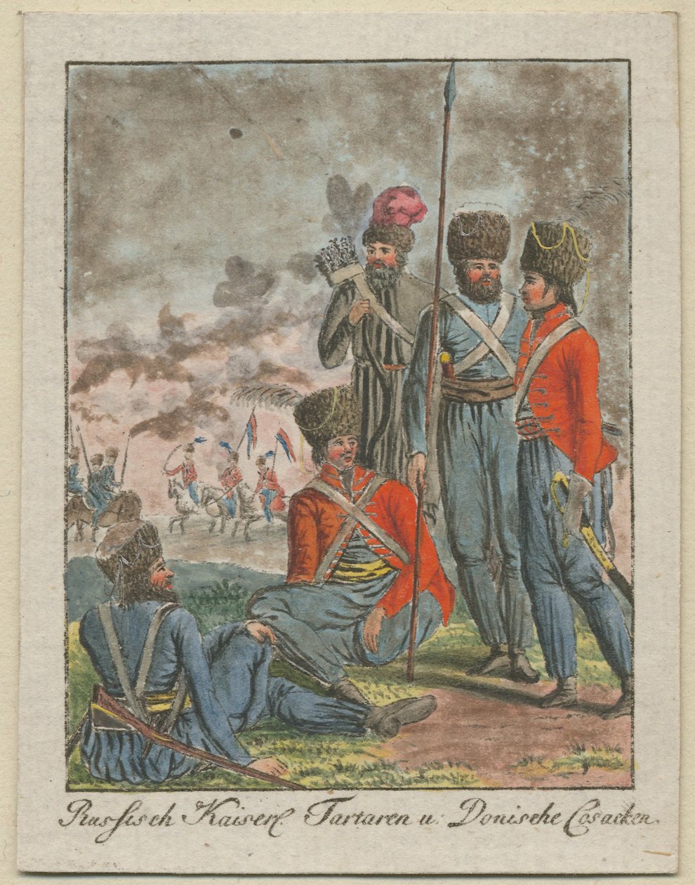 Kaiserliche russische Kosaken, 1799 von Unbekannt