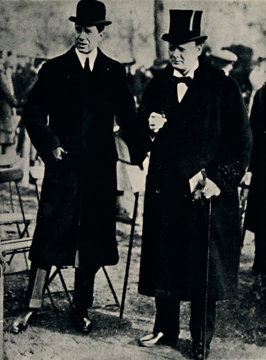 Im Hyde Park mit dem Kronprinzen von Schweden von Unbekannt