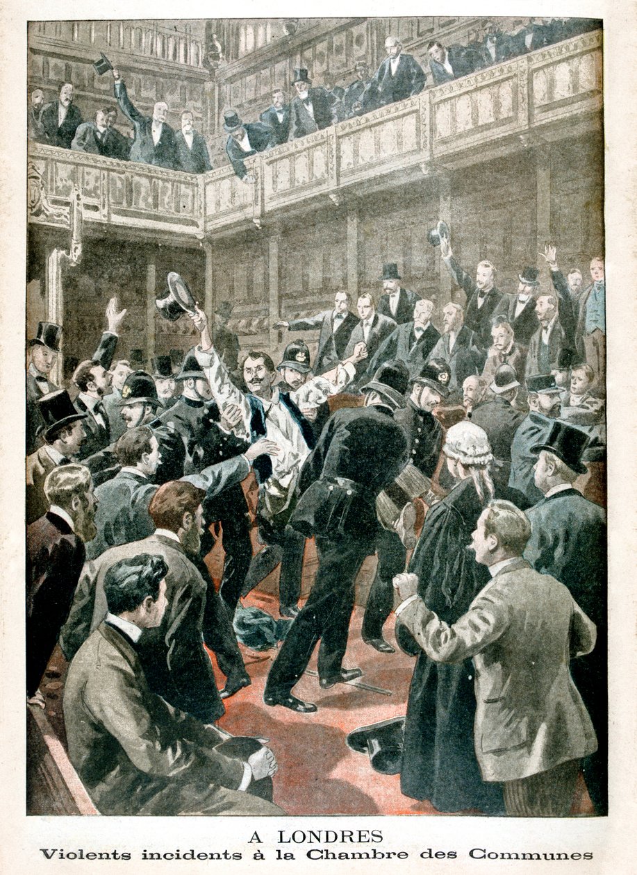 In London, Gewalttat im Unterhaus, 1901 von Unbekannt