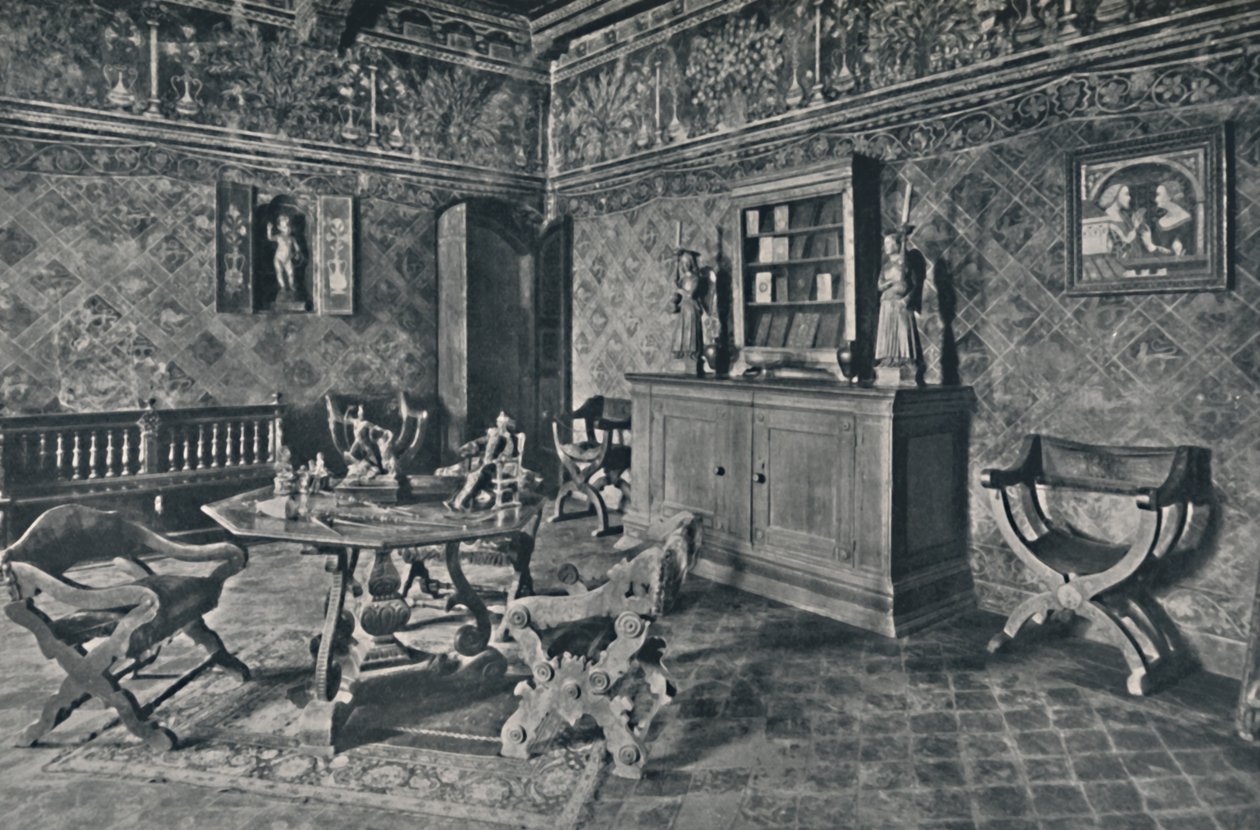 Innenansicht, Palazzo Davanzati, 1928 von Unbekannt