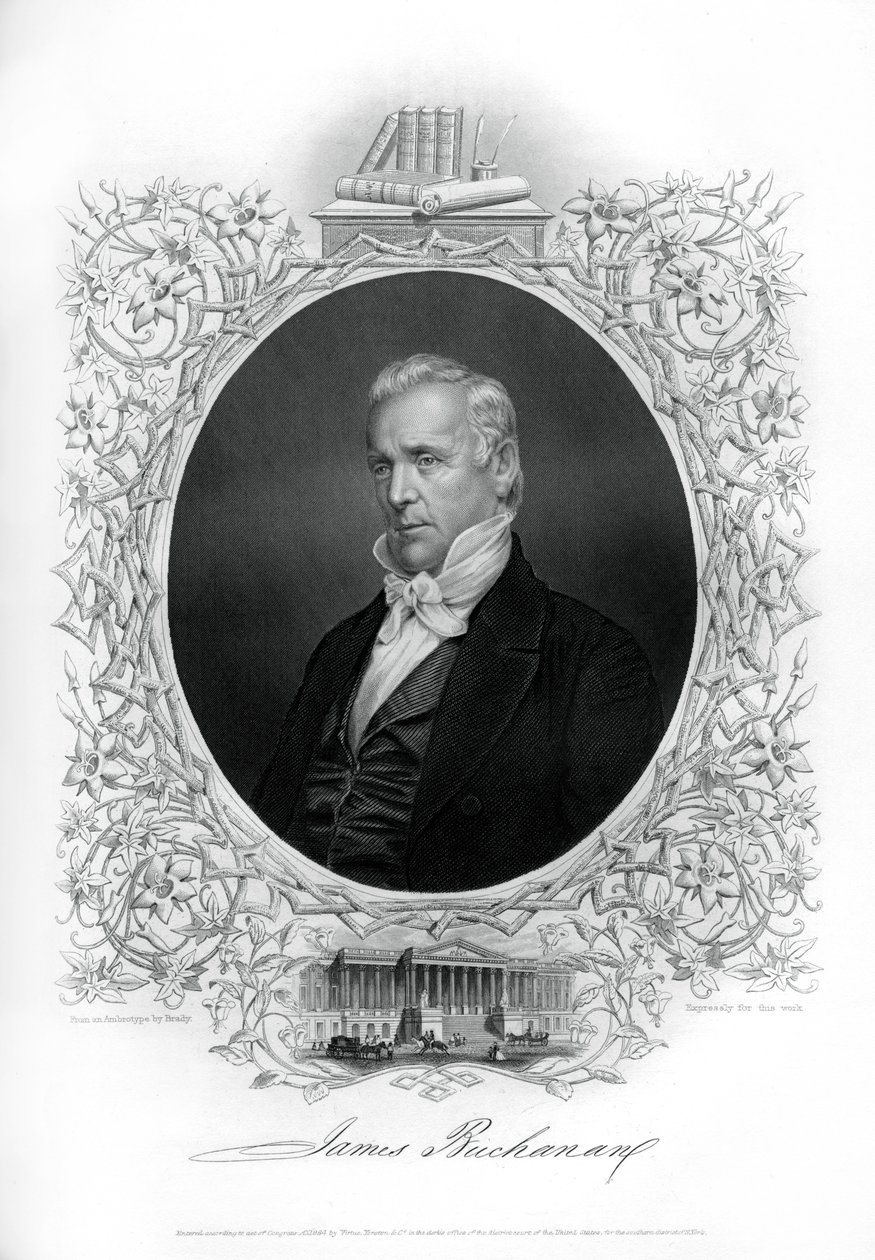 James Buchanan, 15. Präsident der Vereinigten Staaten, 1862-1867 von Unbekannt