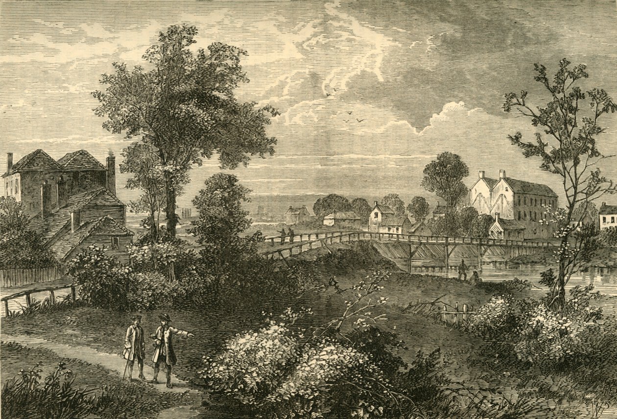Jennys Whim Brücke, 1750, ca. 1876 von Unbekannt