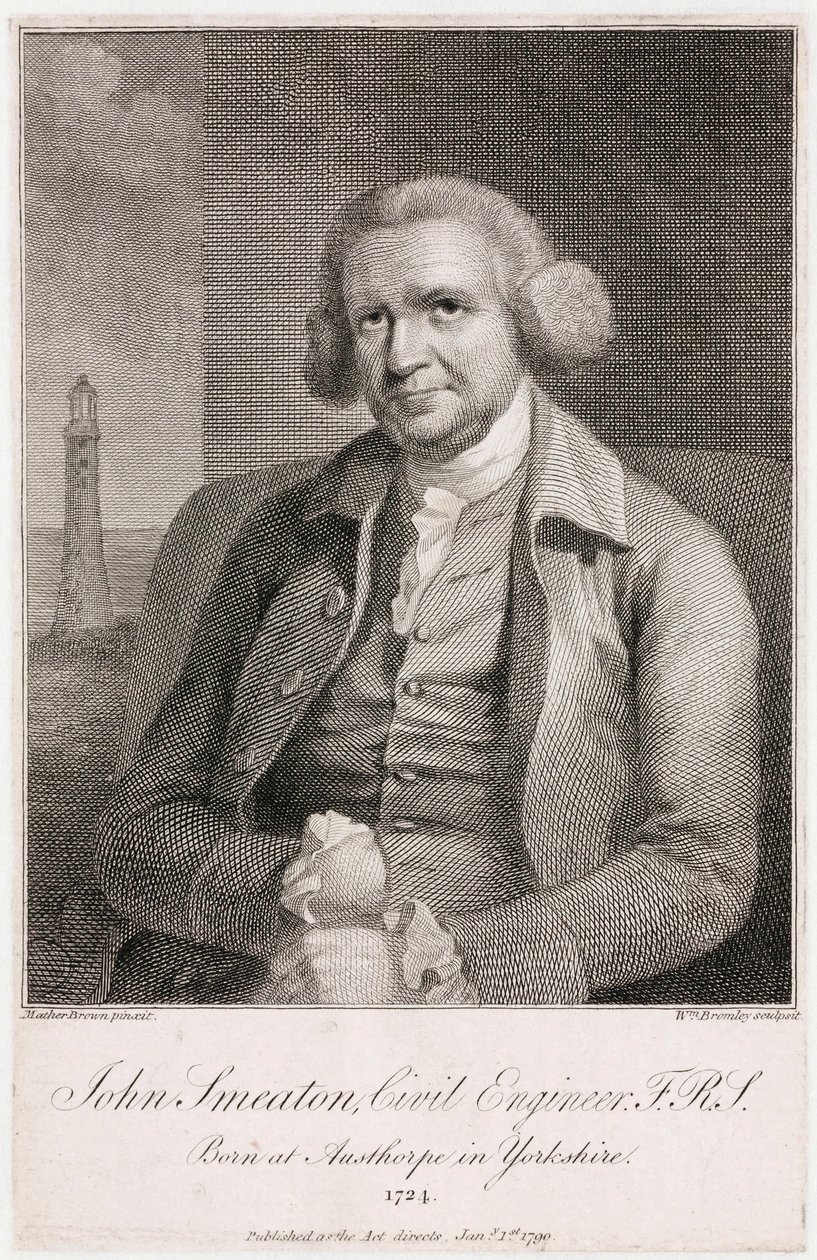 John Smeaton, englischer Maschinen- und Bauingenieur, um 1780er Jahre von Unbekannt