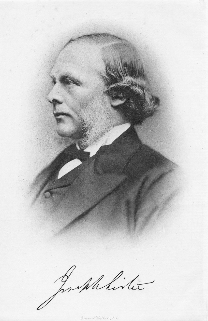 Joseph Lister, englischer Chirurg und Pionier der antiseptischen Chirurgie, um 1877 von Unbekannt